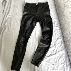 Aritzia vegan leather leggings
